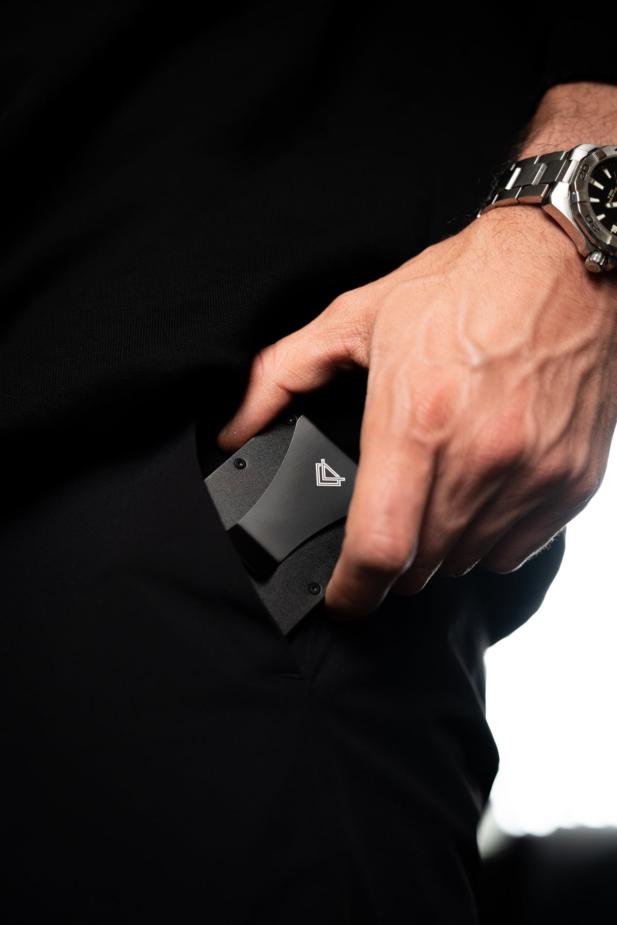 VLAKLINE Special Black - Billetera RFID Aluminio