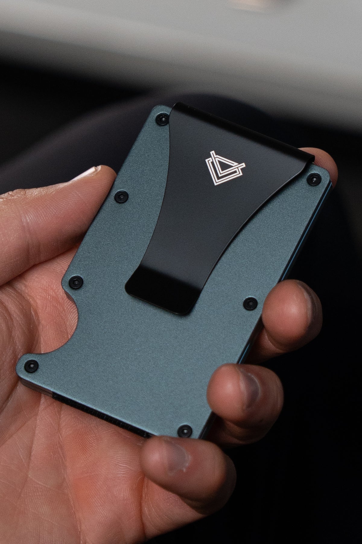 VLAKLINE Space Grey - Billetera RFID Aluminio